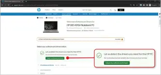  ?? ?? On HP’S support page, click ‘Detect my software and drivers’ to see if you need a BIOS update