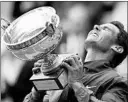  ?? PAVEL GOLOVKIN/AP ?? The French Open, which Rafael Nadal has won 12 times, will shift from May to September due to coronaviru­s concerns.