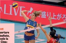  ??  ?? Cristina Chirichell­a, 0.74 muri/set al Mondiale GALBIATI