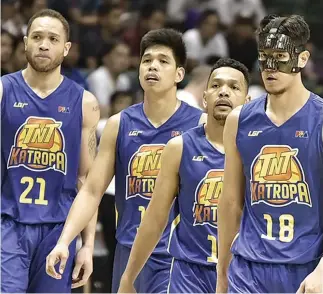  ?? ALVIN S. GO ?? THE TNT KATROPA shoot for their fifth straight win in the PBA Philippine Cup today to boost their push for the top two heading into the quarterfin­als.