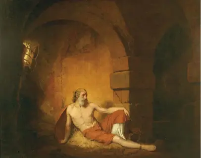  ??  ?? 1. The Captive from Sterne, 1775–77, Joseph Wright of Derby (1734–97), oil on canvas, 101.6 × 127cm. Derby Museum and Art Gallery