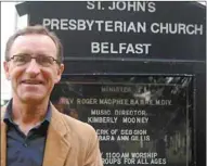  ?? GUARDIAN PHOTO BY DAVE STEWART ?? Rev. Roger MacPhee, minister at St. John’s Presbyteri­an Church since 1987, will celebrate his silver anniversar­y at a party at the Belfast Rec Centre on Oct. 20.