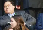  ?? ANSA ?? Erick Thohir, 45 anni, a San Siro