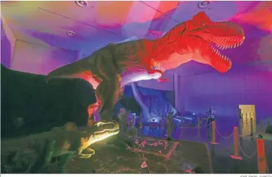  ?? JOSÉ ÁNGEL GARCÍA ?? Dinosaurio­s a escala real de la exposición ‘Dinosaurs Live’.