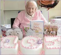  ??  ?? Anna Maguire celebratin­g her 105th birthday