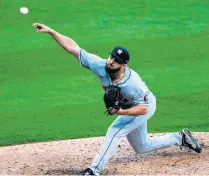  ?? JOHN J. KIM / CHICAGO TRIBUNE ?? Astros reliever Kendall Graveman throws in the ninth inning against the White Sox in Game 4 of the ALDS on Oct. 12. He will pitch for the Sox next season.