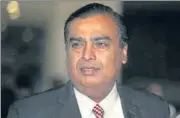  ?? REUTERS ?? Mukesh Ambani, chairman and MD of Reliance Industries, addressed the company's AGM in Mumbai on Friday.