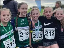  ?? ?? The U12 Ulster silver medal winning team: Meadh Donnelly, Orlaith Lunny, Kate Kelly, Kasey Gallagher and Lucy Gallagher.