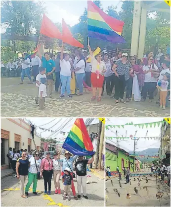  ?? FOTOS: EL HERALDO ?? (1) Catacamas se llenará este fin de semana de color, fe y alegría. (2) Los organizado­res están listos para la 39 Ultreya de cursillist­as católicos. (3) La ciudad está siendo decorada para el evento.