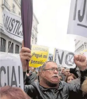  ?? IGNACIO GIL ?? Manifestac­ión de pensionist­as el pasado día 1 en Madrid