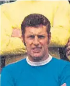  ??  ?? Bill “Buck” McCarry played 306 games for St Johnstone.