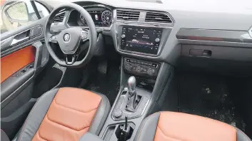  ?? JIL MCINTOSH/DRIVING ?? The 2018 Volkswagen Tiguan is larger, providing more interior space.