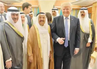  ?? — KUNA ?? File photo shows His Highness the Amir Sheikh Sabah Al-Ahmad Al-Jaber Al-Sabah during a meeting with US President Donald Trump.