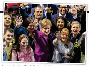  ?? ?? Approval rating: The SNP triumphed in recent local elections