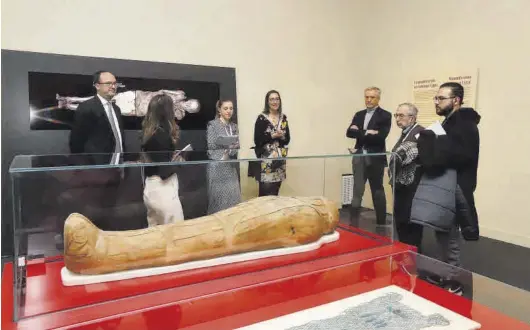  ?? FOTOS: ANDREEA VORNICU ?? La exposición ‘Momias de Egipto: Redescubri­endo seis vidas’ se puede visitar todos los días en el CaixaForum Zaragoza de 10.00 a 20.00 horas.