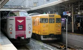  ?? Photograph: Alamy ?? Japan’s vast rail network rarely experience­s significan­t delays, with the exception of disruption caused by earthquake­s and typhoons.