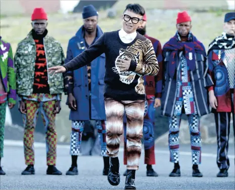  ?? PICTURES: SIMON DEINER / SDR PHOTO ?? Cape Town designer Chu Suwannapha has cemented his aesthetic of bold colours and intriguing prints on the local menswear fashion scene. He shows his creations at the third SA Menswear Week at Cape Town Stadium this week.