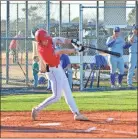  ?? Adam Dortch ?? A Sonoravill­e hitter takes a big cut during a recent Phoenix victory.