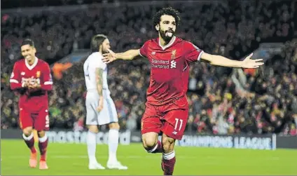  ?? FOTO: GYI ?? Mohamed Salah es ‘Pichichi’ en la Premier League El egipcio lleva marcados 9 goles en las 12 primeras jornadas, récord en el Liverpool