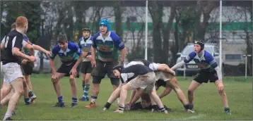  ??  ?? Gorey’s Owen Austin, Gavin Murray, Joe Tallon, and Kevin Bundeanu in action against Longford.