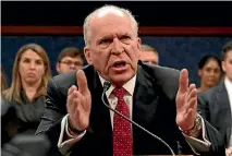  ?? PHOTO: REUTERS ?? Former CIA director John Brennan testifies before the House intelligen­ce committee about his concerns that Donald Trump’s associates were being manipulate­d by Russian intelligen­ce services