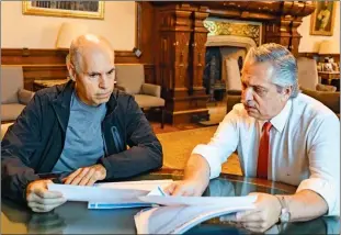  ?? GCBA ?? CONSENSO. Larreta llamó a construir una mayoría y el Gobierno convocó al diálogo.