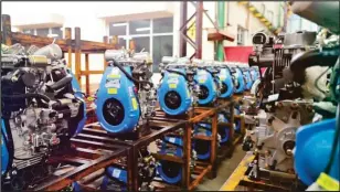  ??  ?? Greaves Cotton manufactur­es wide range of diesel engines for the automotive segment