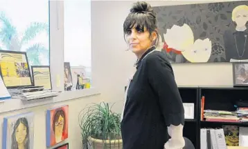  ?? STAFF FILE PHOTO ?? Jill Slaughter, arts curator for the City of Pembroke Pines, stands inside her office.