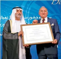  ?? Supplied photo ?? This is the first honorary doctorate of its kind bestowed by the university outside Lebanon. —