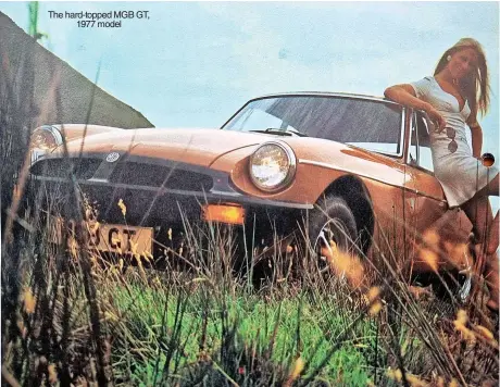  ?? ?? The hard-topped MGB GT, 1977 model