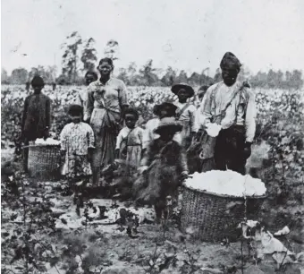  ??  ?? A slave family, Savannah, Georgia, early 1860s