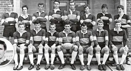  ??  ?? All-rounder: John Novak captained Eastbourne’s very strong side of 1966-67. Inset Novak with Harlequins