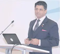  ?? Photo: DEPTFO News ?? Attorney-General Aiyaz Sayed-Khaiyum in Bonn, Germany.