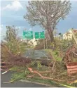  ?? RICK JERVIS, USA TODAY ?? Streets around San Juan were clogged with downed trees and debris from Hurricane Maria.