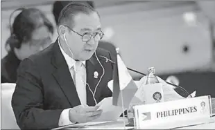  ??  ?? MANILA
Philippine­s' Foreign Minister Teodoro Locsin Jr has recently let his true feelings about China be known over social media. -AP