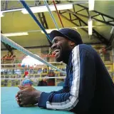  ??  ?? Gloves off: Audley Harrison at Repton