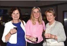  ??  ?? Mary and Geraldine Shanahan with Ita Behan Kerry Hospice at the Models in Recovery Fashion Show in the INEC, Killarney on Tuesday. Photo by Michelle Cooper Galvin