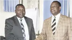  ??  ?? File LWSC Managing Director Jonathan Kampata (left)