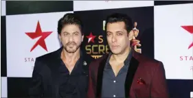  ?? IANS ?? Shah Rukh Khan and Salman Khan.