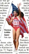  ?? Foto: dpa ?? Florence Griffith Joyner