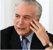  ??  ?? Brazilian president Michel Temer