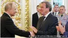  ?? ?? Gerhard Schröder et Vladimir Poutine en Mai 2018 à Moscou