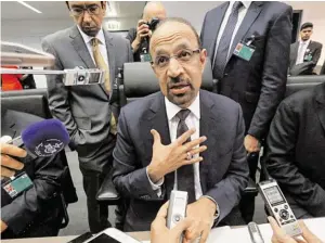 ?? BILD: SN/AP ?? Saudi-Arabiens Energiemin­ister Khalid Al Falih beim OPEC-Treffen.