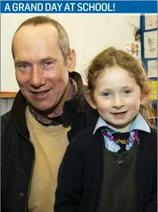  ??  ?? Pat and Pauline Kinsella from Ballinaboo­la on Grandparen­ts’ Day in Cushinstow­n National School.