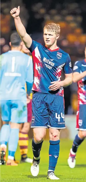  ??  ?? CHANCE: Englishman Grivosti is likely to start tonight’s semi-final against East Fife