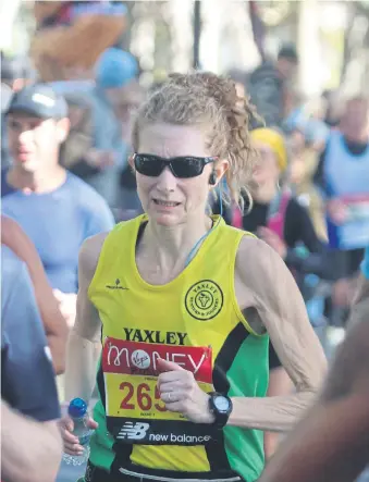  ?? ?? Ros Loutit in action for Yaxley Runners.