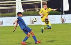  ?? Courtesy: DSC ?? Action from the Eighth Hamdan Bin Mohammad U16 Internatio­nal Football Championsh­ips.