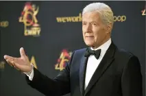  ??  ?? Alex Trebek in the press room at the 46th annual Daytime Emmy Awards on May 5, 2019, in Pasadena, Calif.