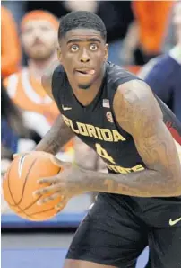  ?? NICK LISI/ASSOCIATED PRESS ?? Dwayne Bacon and the third-seeded Florida State Seminoles will face another state team, No. 14-seed Florida Gulf Coast.