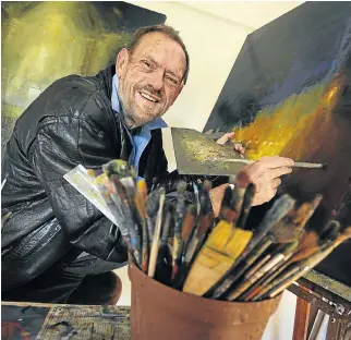  ?? Picture: Robert Tshabalala ?? Marinus Wiechers, former vice-chancellor of Unisa, who became an admired artist — and public intellectu­al — in his retirement.